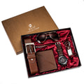 Set regalo orologio da uomo – orologio, cintura, occhiali e portafoglio