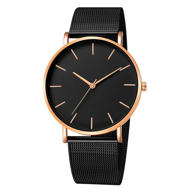 Geneva Herren Armbanduhr – Ultraflach & Minimalistisch