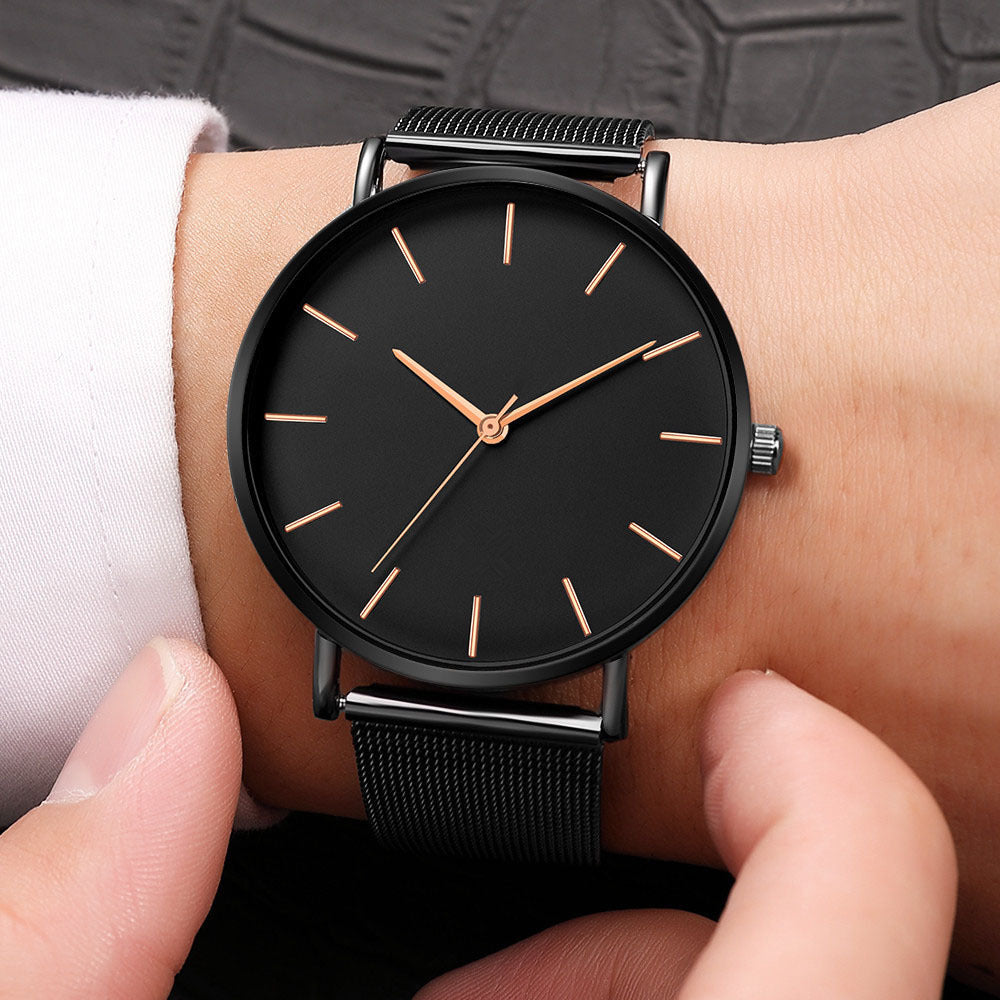 Reloj de pulsera para hombre Geneva – Ultrafino y minimalista
