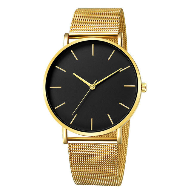 Geneva Herren Armbanduhr – Ultraflach & Minimalistisch