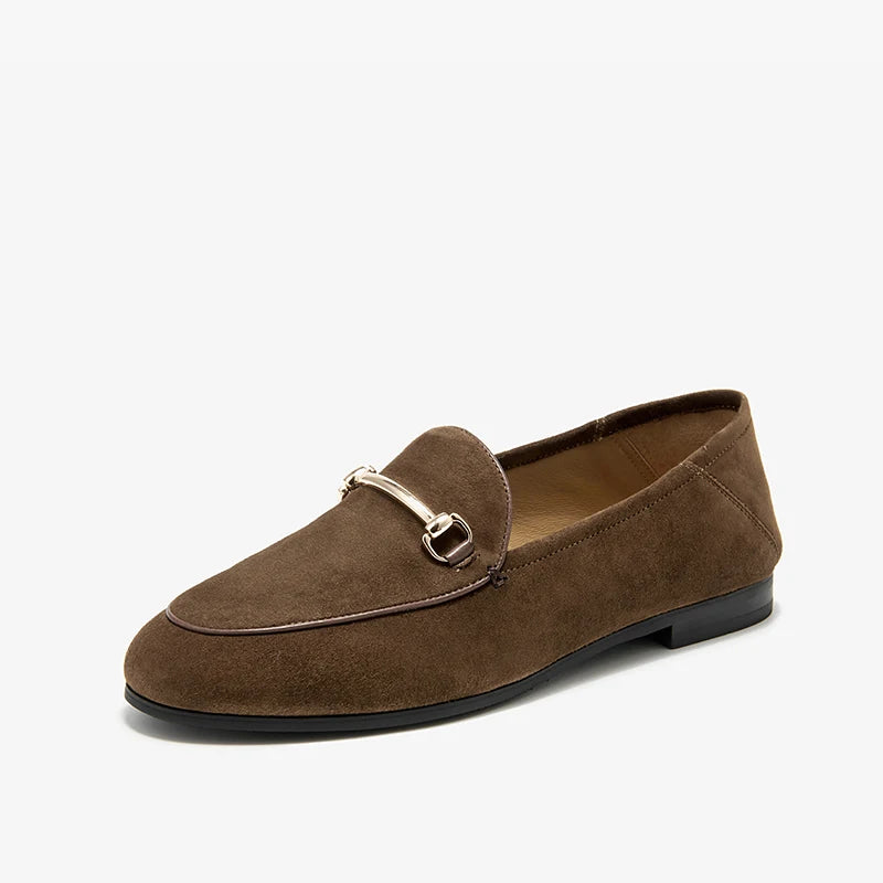 BEAUTODAY Dress Shoes Women Loafers Cow Leather Sheepskin Rubber Formal Business Suit Ladies 2025 Spring Autumn Handmade 27171