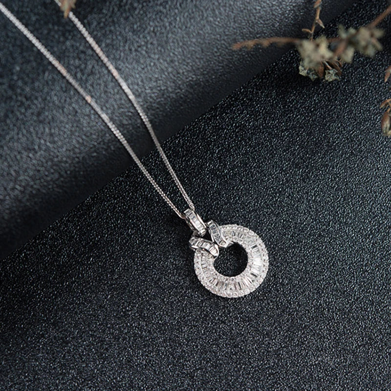 Damen Halskette mit Anhänger – Zirkonia Hochzeit & Braut