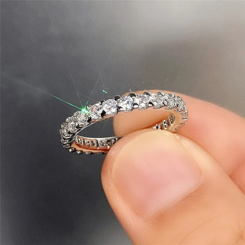 Damen Verlobungsring – Zirkonia Promise Ring Silber