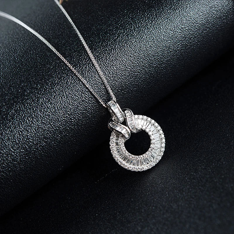 Women's necklace with pendant – Zirconia wedding & bridal