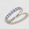 Anillo de compromiso para mujer – Anillo de promesa de plata con circonita