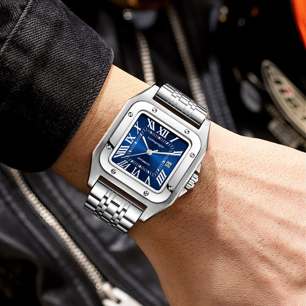Montre automatique squelette pour homme – Étanche et lumineuse