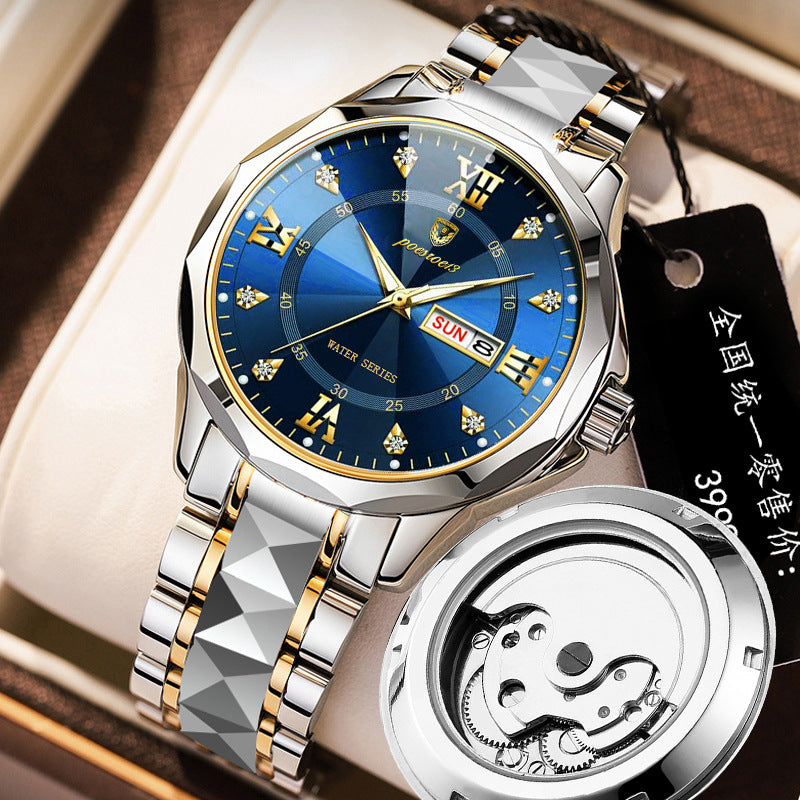 FOURRON Herren Mechanikuhr – Skelett & Diamant