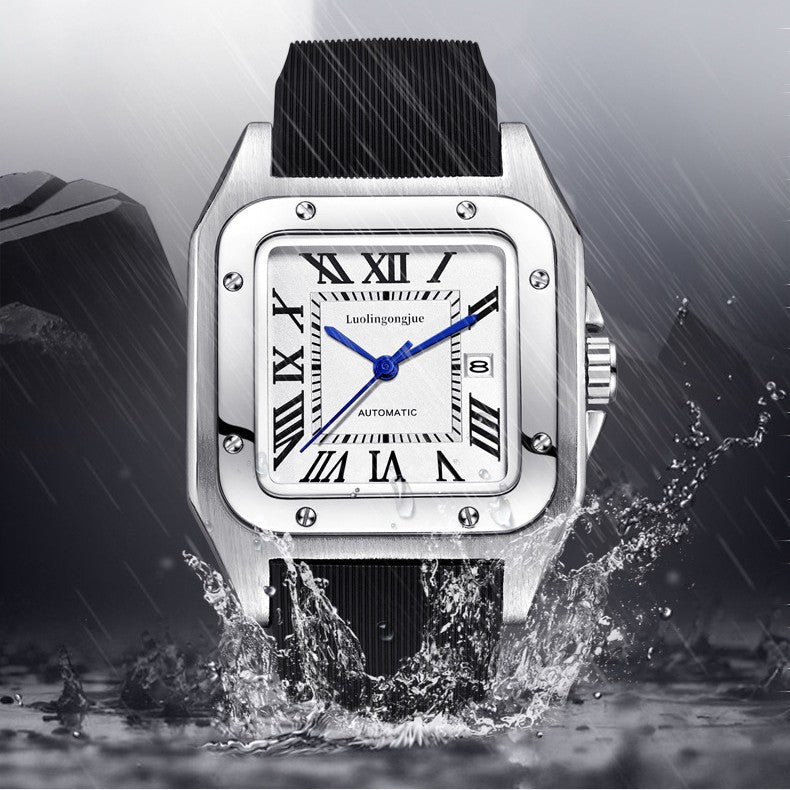 Montre automatique squelette pour homme – Étanche et lumineuse
