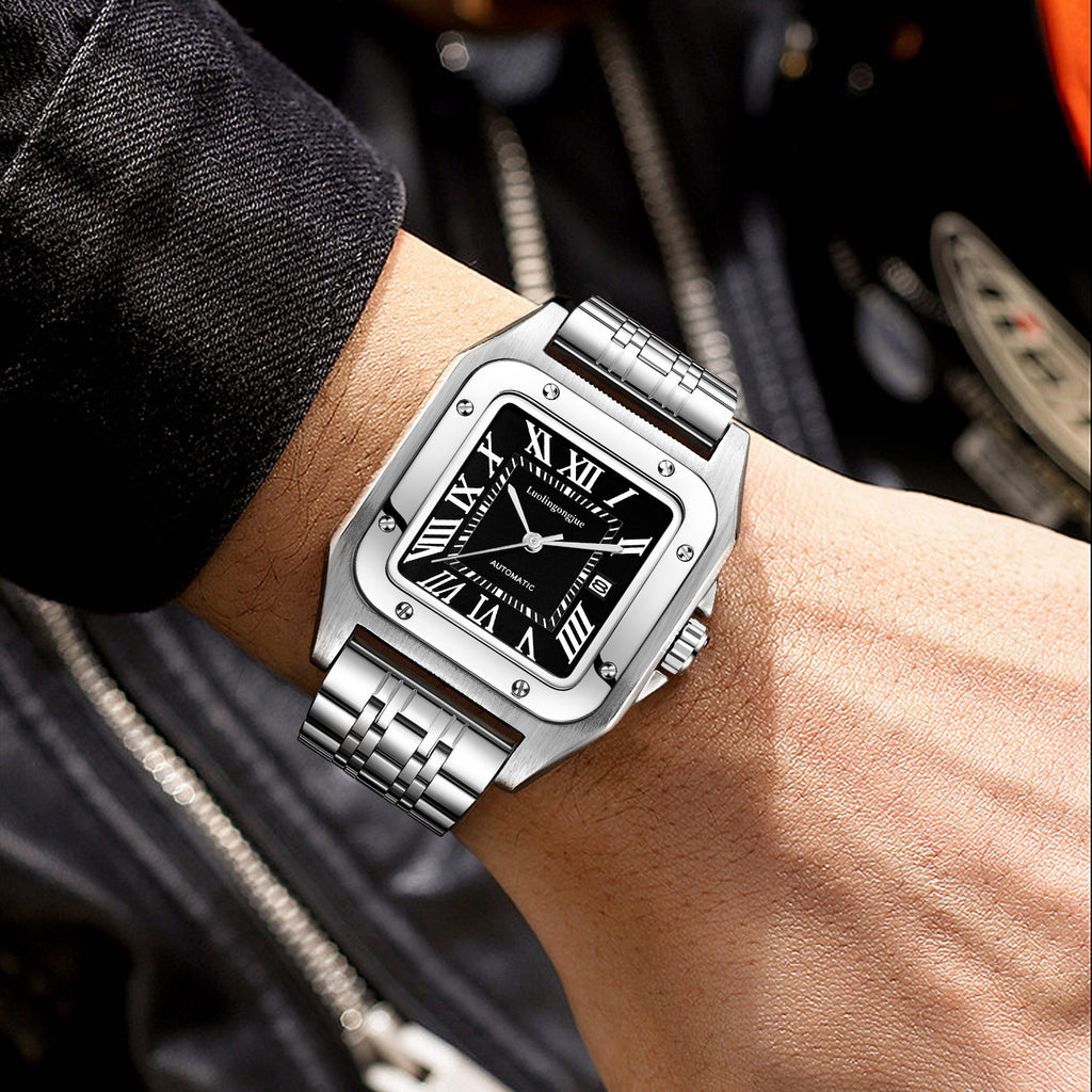 Montre automatique squelette pour homme – Étanche et lumineuse