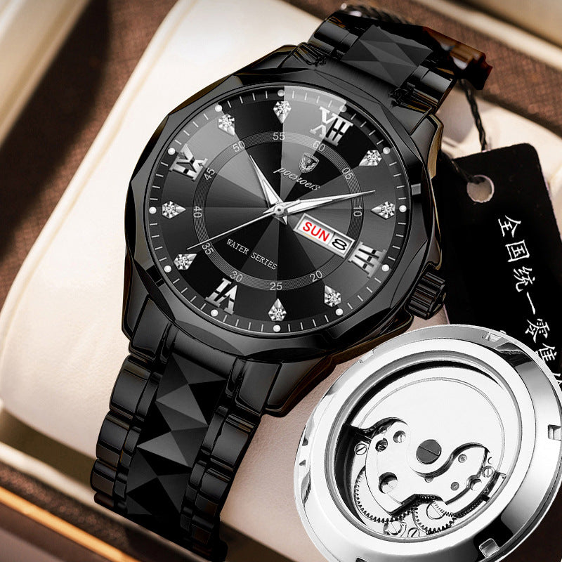 FOURRON Herren Mechanikuhr – Skelett & Diamant