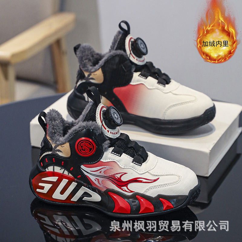 Boys' Winter Basketball Shoes – Warm Lined & Waterproof
