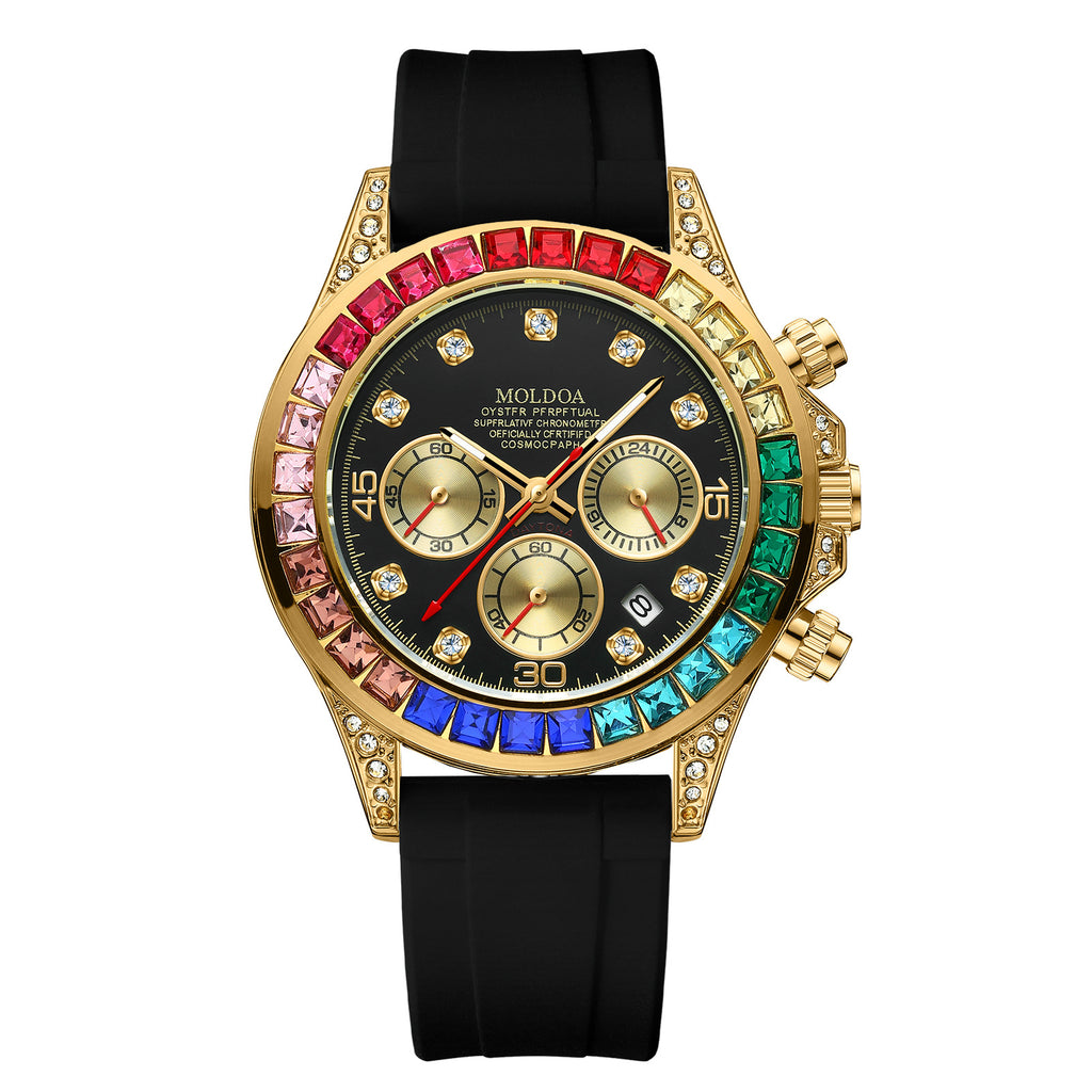 Reloj de cuarzo para hombre de negocios – Multifunción 3 manecillas