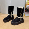 Botas de nieve con pelo para mujer – Cálidas y antideslizantes para el invierno