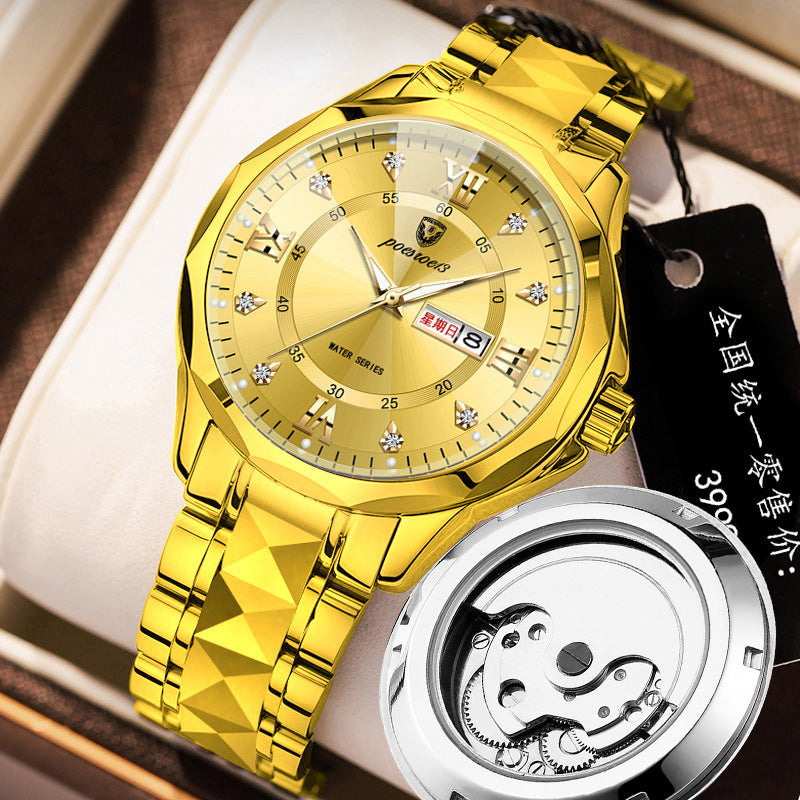 FOURRON Herren Mechanikuhr – Skelett & Diamant