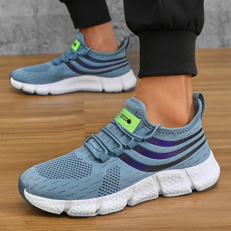 Men's Casual Sports Shoes Breathable Lightweight Sneakers Anti-slip Flats Outdoor Running Walking Athletic Jogging Shoes