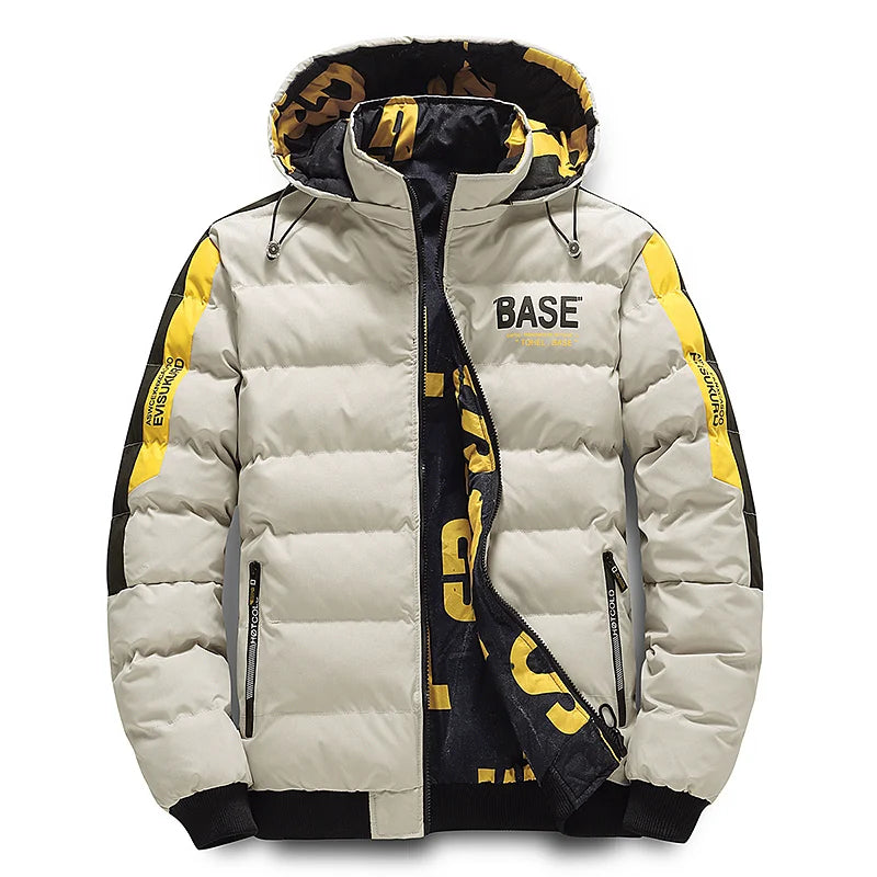 Herren Wendejacke Parka – Abnehmbare Kapuze & Warm