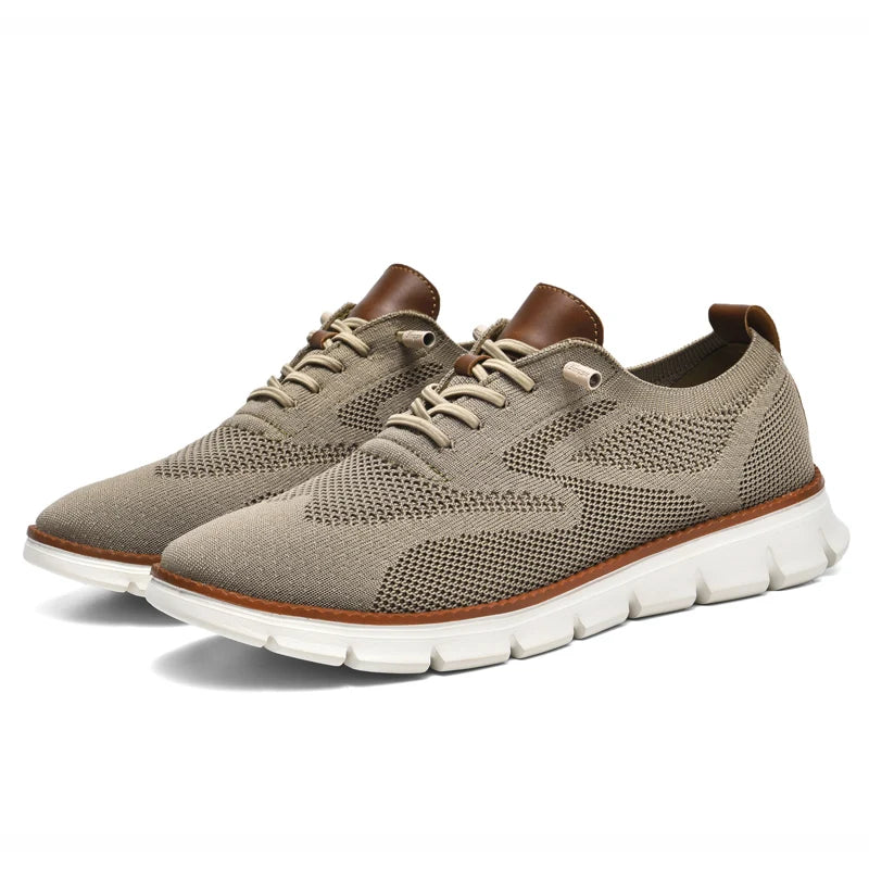 Sneaker da passeggio slip-on in maglia da uomo