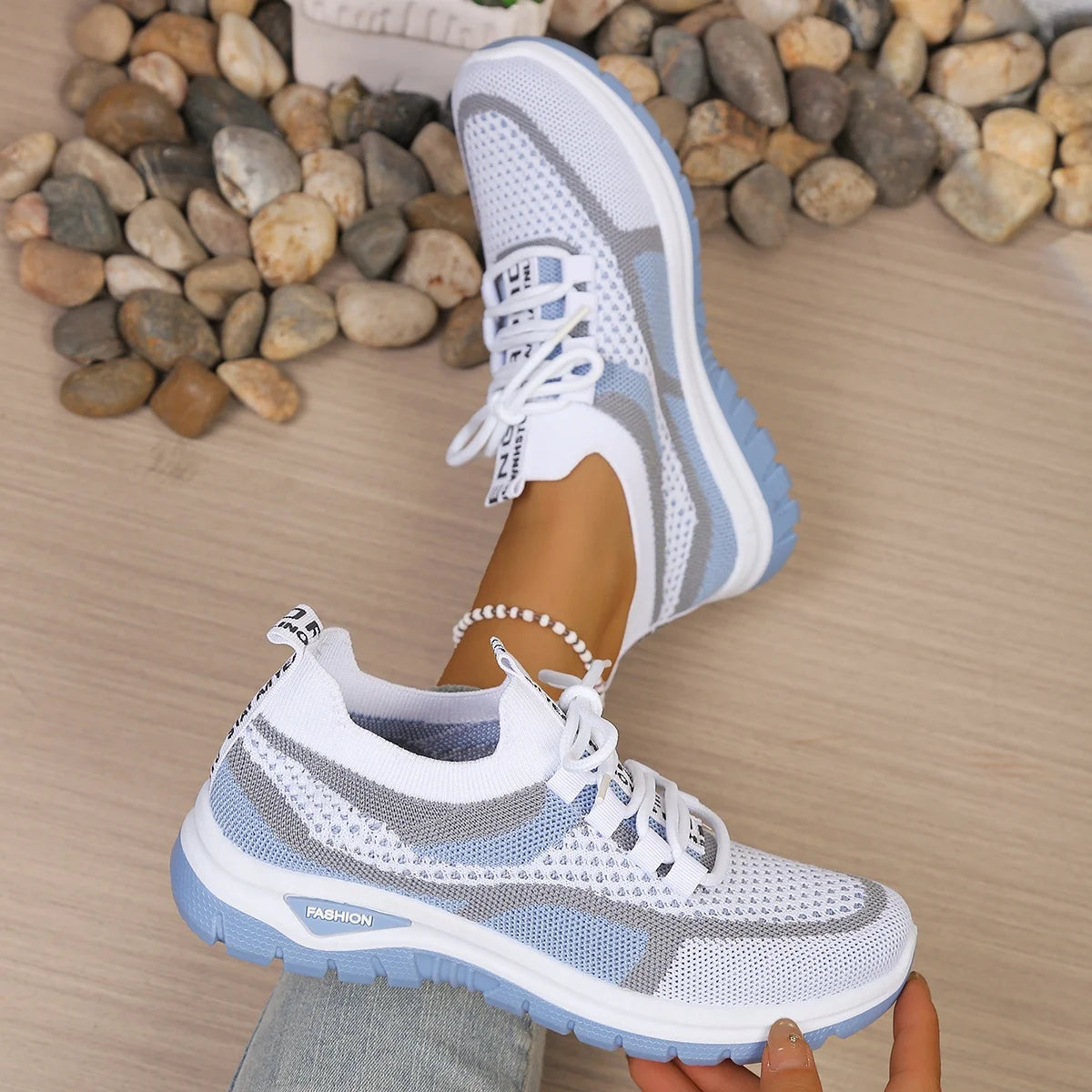 Women's Two-Color Fashion Sneaker