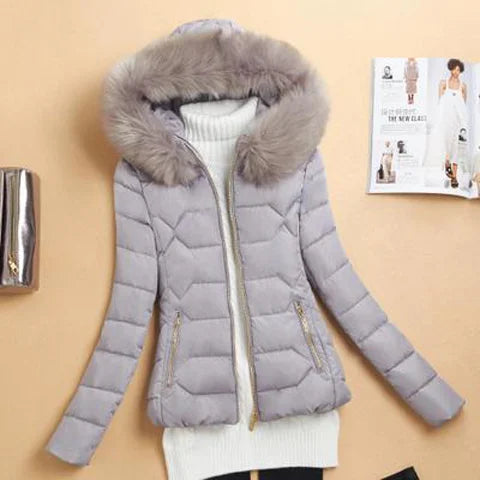 Langer Parka Damen – Pelzkragen & Warm für den Winter