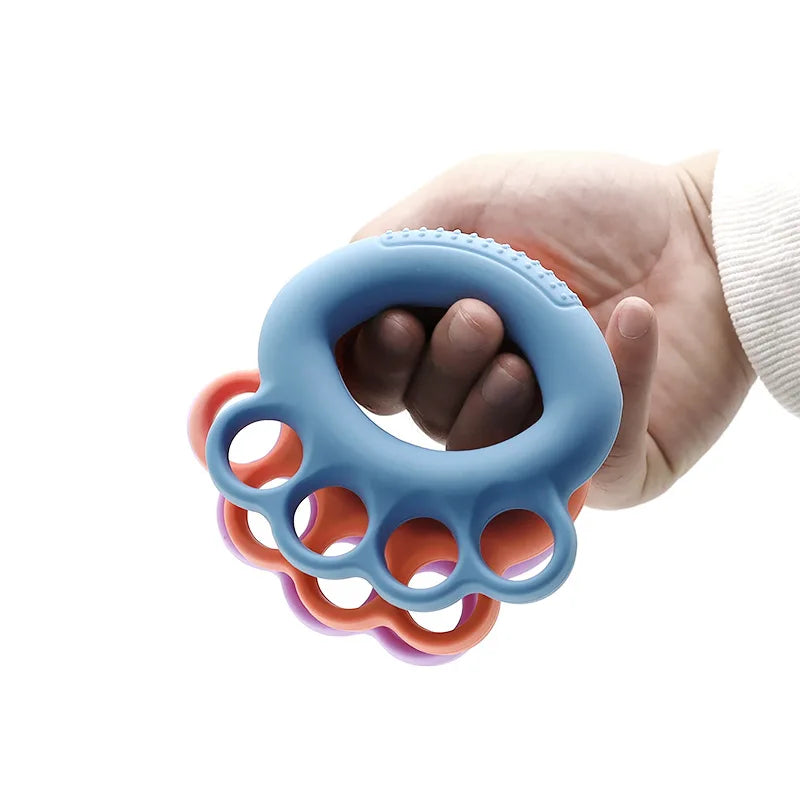 Silikon verstellbarer Handgriff Fingertrainer Übung Karpalexpander Muskeltraining Gym Fitnes Stärkungsmittel