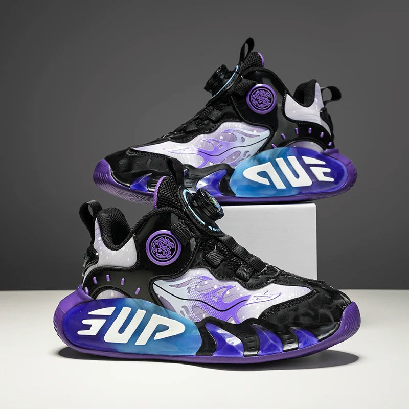 Kinder Basketball Schuhe – Drehverschluss für Jungen & Mädchen