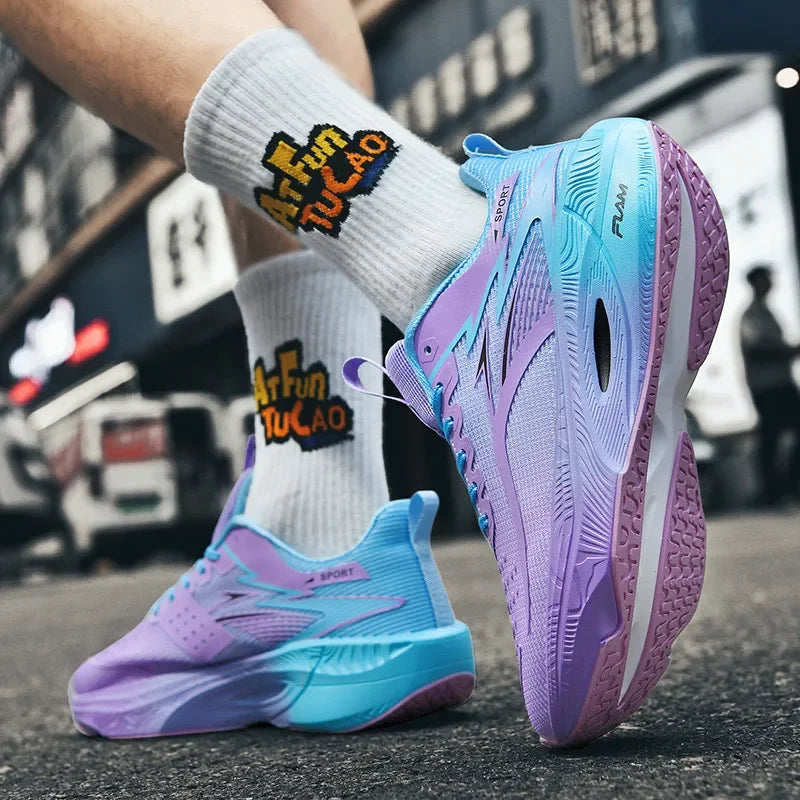 Chaussures de sport de haute qualité pour hommes et femmes, baskets décontractées à plateforme pour la course, baskets pour hommes, chaussures de marche et de basket-ball respirantes