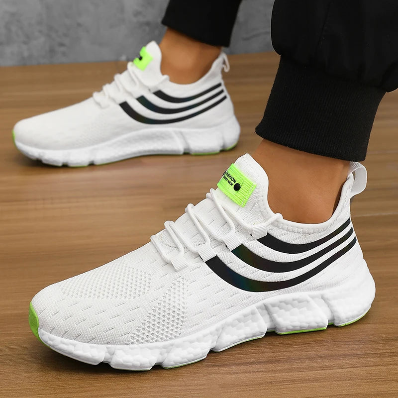 Men's Casual Sports Shoes Breathable Lightweight Sneakers Anti-slip Flats Outdoor Running Walking Athletic Jogging Shoes