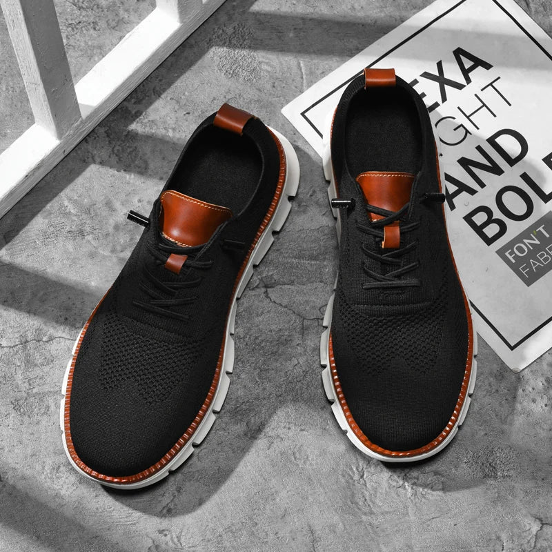Sneaker da passeggio slip-on in maglia da uomo