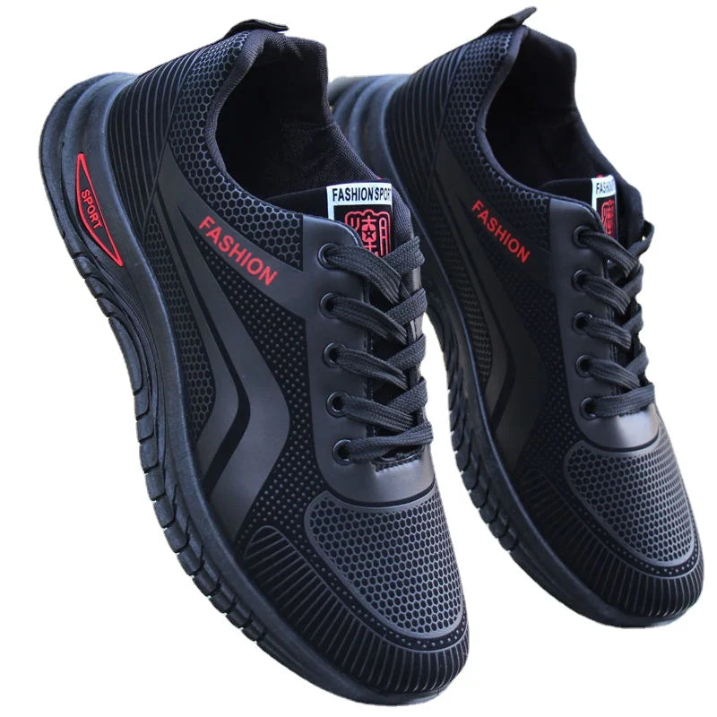 Baskets décontractées pour hommes, chaussures de sport respirantes, chaussures de printemps à la mode pour hommes, antidérapantes, résistantes à l'usure, chaussures de course pour hommes en plein air