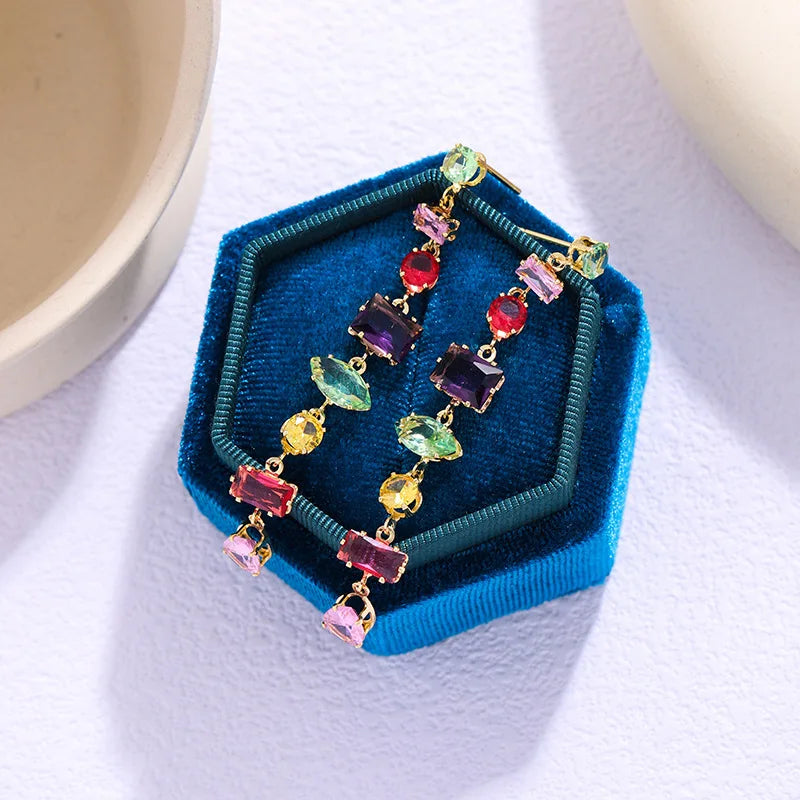 18K Gold Crystal Zircon Necklace
