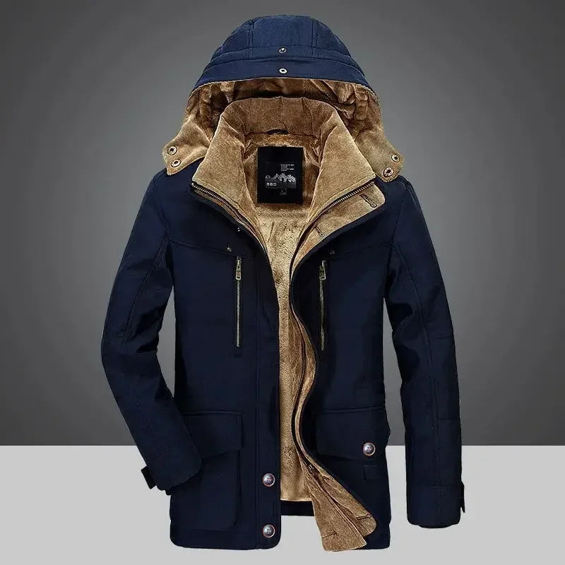 Herren Parka Plus Size – Dick, Warm & Viele Taschen bis 5XL