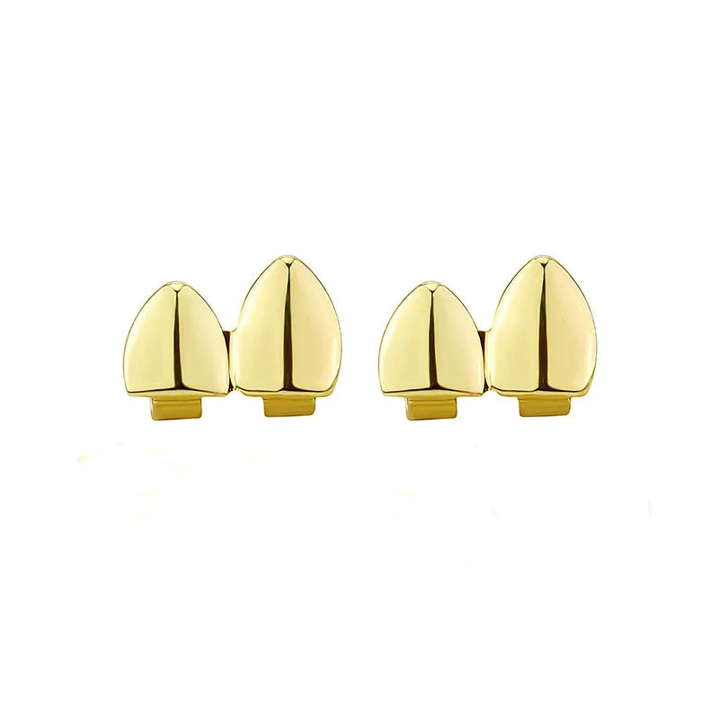 Hip Hop Grillz Gold & Silver – Vampire Fangs for Halloween & Party