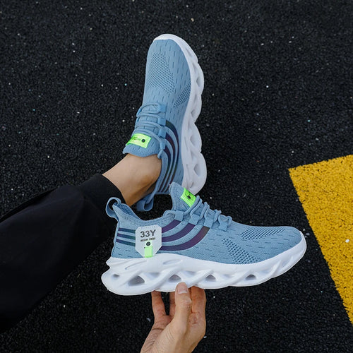 Casual Men's Mesh Comfort Breathable Sneakers Jogging Soft Sole Anti-Slip Versatile Tennis Vulcanized Shoes Men's Shoes 2024