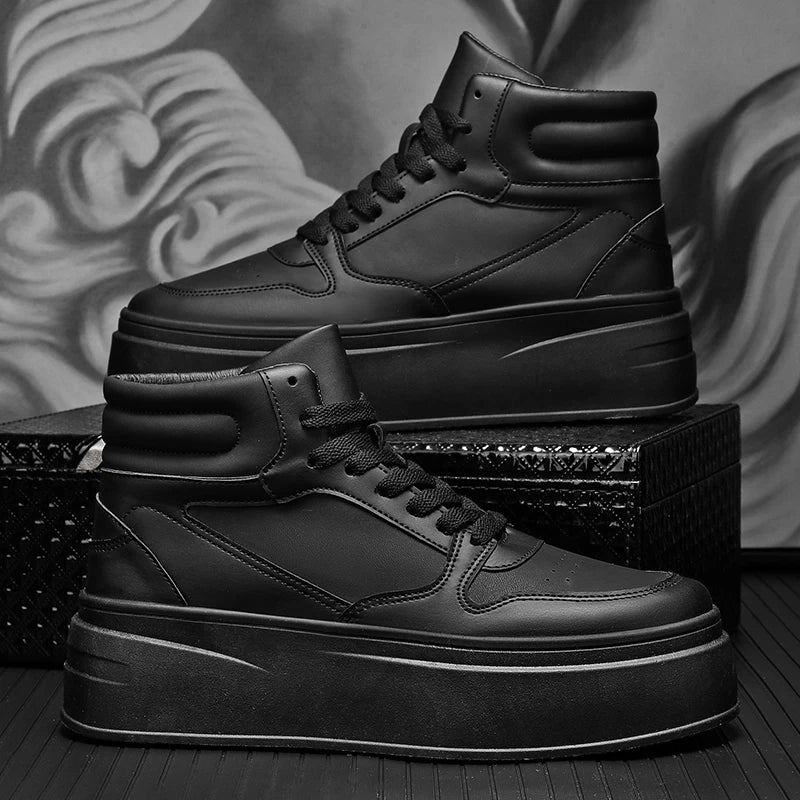Herren High-Top Plateau Sneaker – Dicke Sohle & Ankle Boot