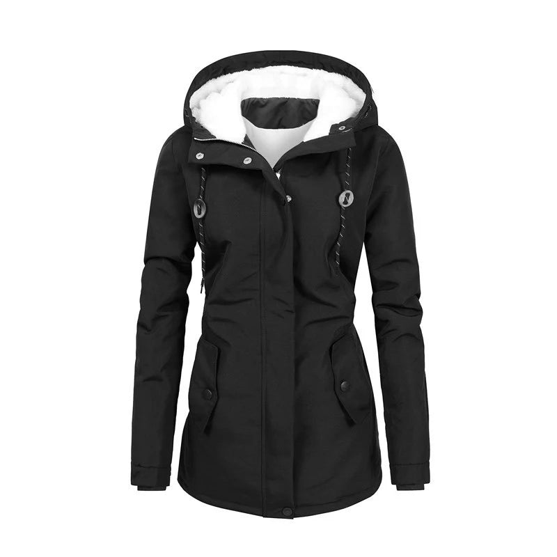 Fleece Parka Damen – Mit Kapuze & Warm für den Winter