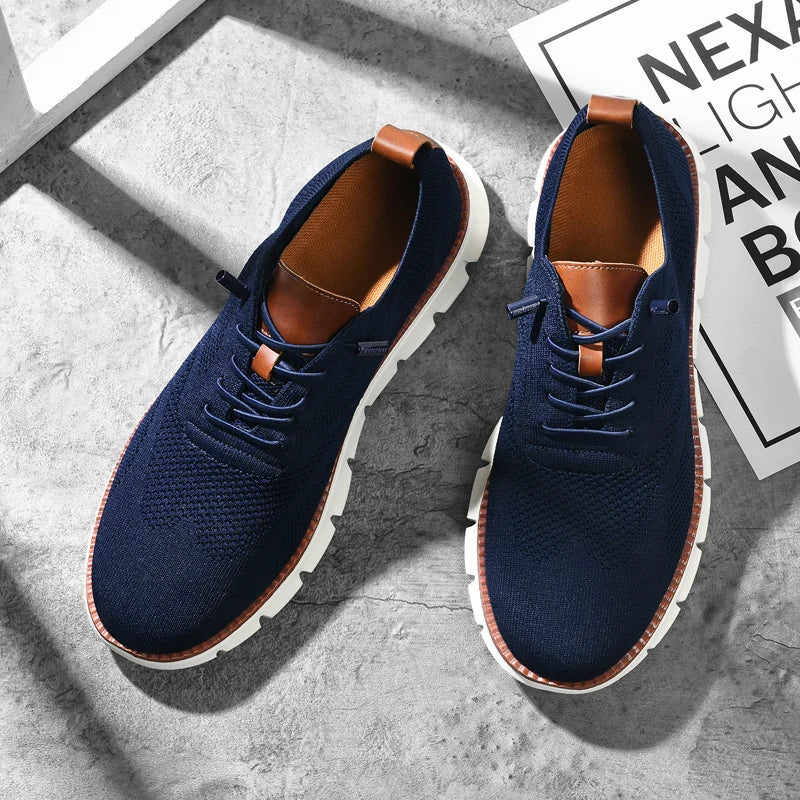 Sneaker da passeggio slip-on in maglia da uomo