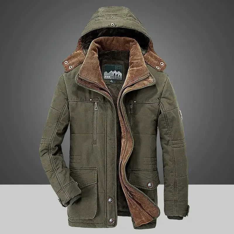 Herren Parka Plus Size – Dick, Warm & Viele Taschen bis 5XL
