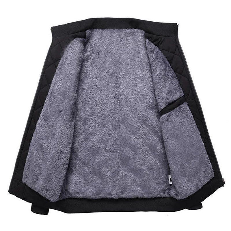 Heren fleece windjack – Warm & casual parka | DIMUSI