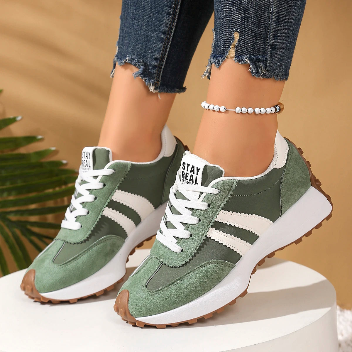 Women's White Breathable Sneaker