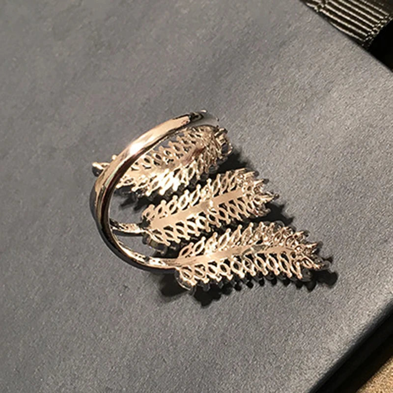 Damen Ring – Marquise Zirkonia Blatt-Design Hochzeit