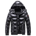 Herren Glänzende Bomberjacke – Warm & Casual Herbst Winter