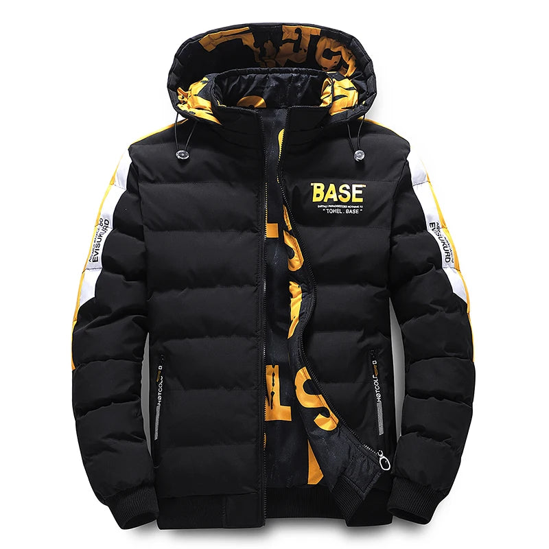 Herren Wendejacke Parka – Abnehmbare Kapuze & Warm