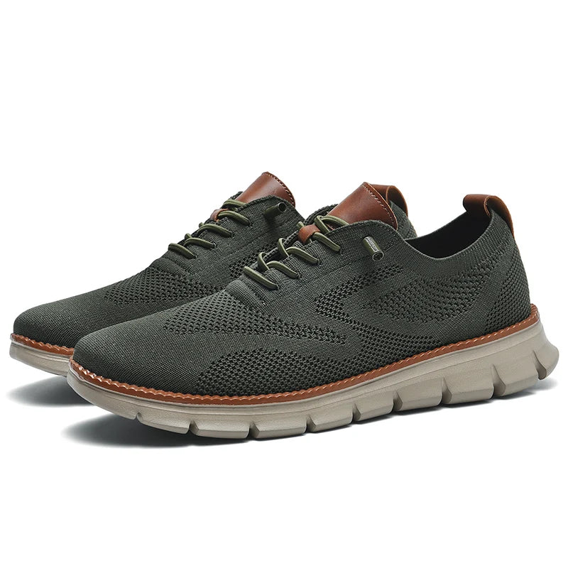 Sneaker da passeggio slip-on in maglia da uomo
