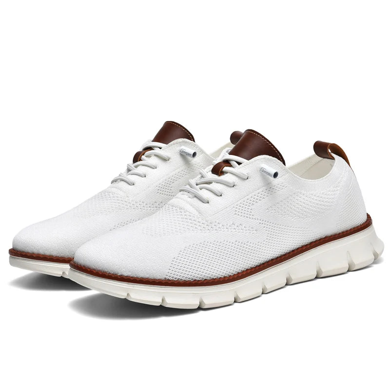 Sneaker da passeggio slip-on in maglia da uomo