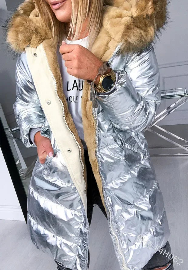 Puffer Jacket Damen – Kunstpelz & Warm für den Winter
