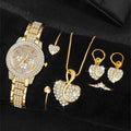 Gold Luxury Uhr & Schmuck Set