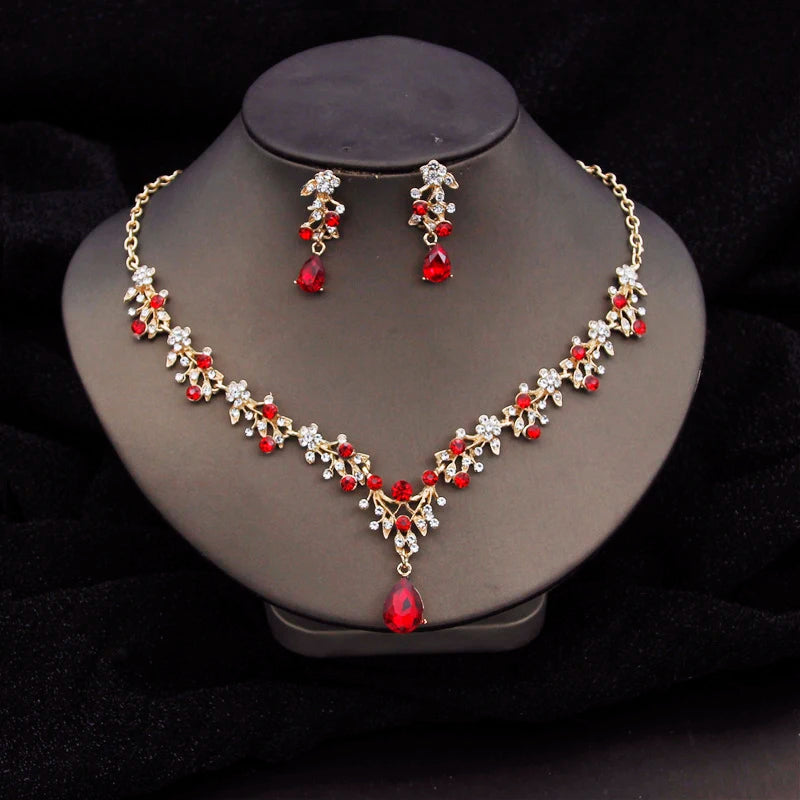 Crystal Choker Bridal Jewelry Set