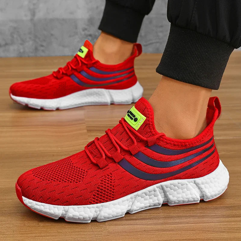 Men's Casual Sports Shoes Breathable Lightweight Sneakers Anti-slip Flats Outdoor Running Walking Athletic Jogging Shoes