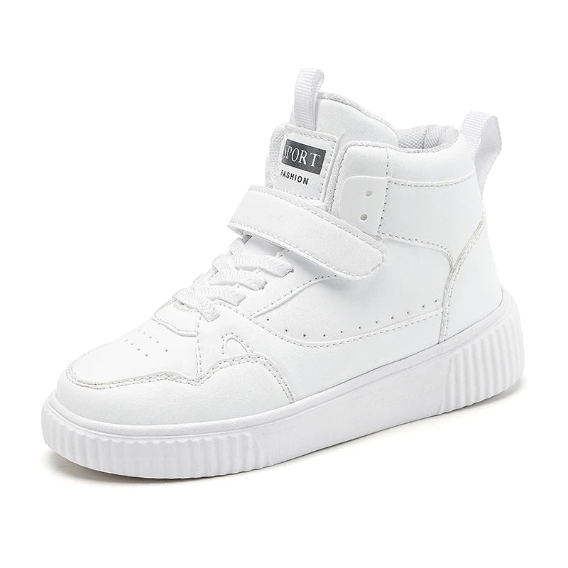 Kinder High-Top Basketball Sneaker – Leder & Robust Gr. 28-39