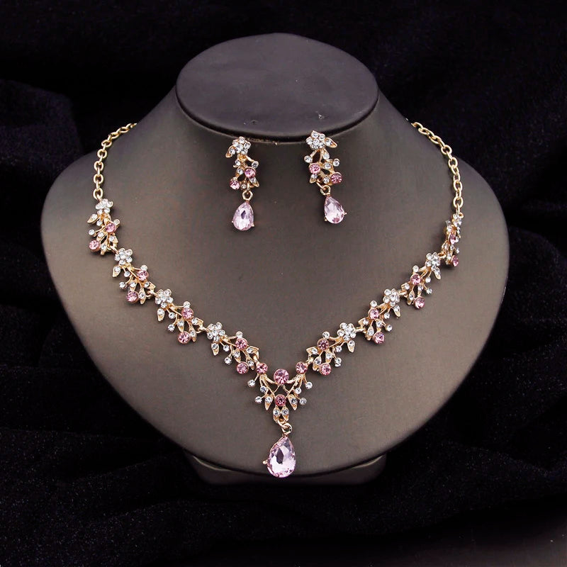 Crystal Choker Bridal Jewelry Set
